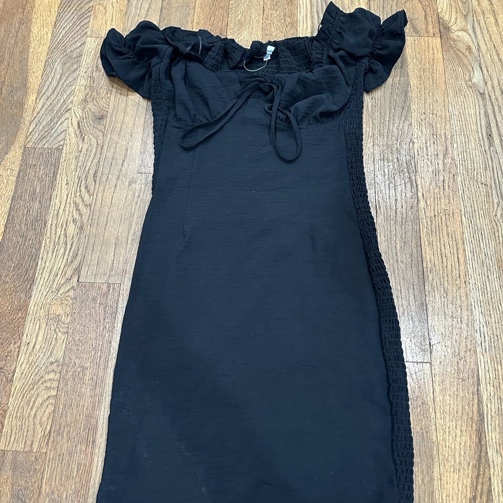 Love Tree Blue Sheath Dress Off the Shoulder Sleeveless